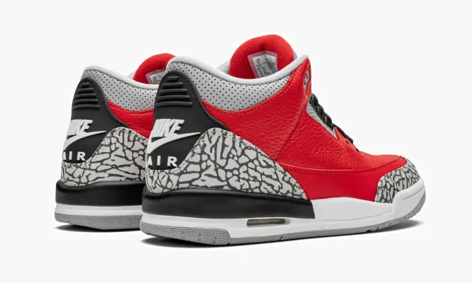 Кроссовки Air Jordan 3 Retro GS «Red Cement / Unite» фиолетовый