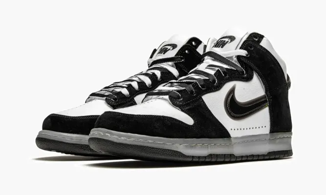 Кроссовки Nike Dunk High «Slam Jam - Black White» белый