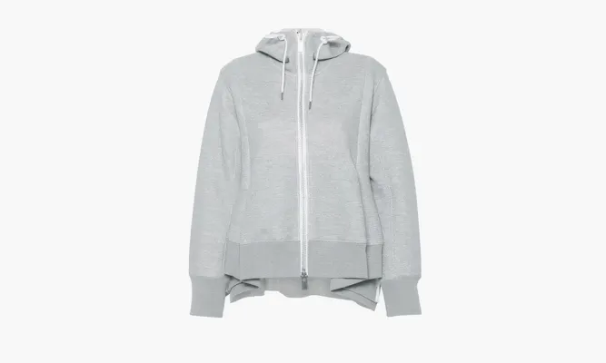 Одежда Sacai Zip Hoodie «Grey» серый