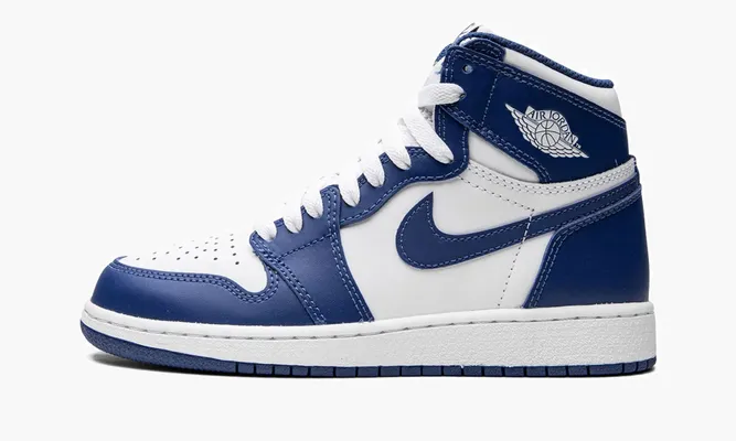 Кроссовки Air Jordan 1 Retro High OG Bg «Storm Blue» белый