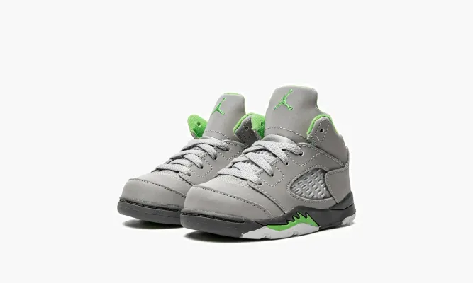 Для самых маленьких Air Jordan 5 Retro TD «Green Bean 2022» серый