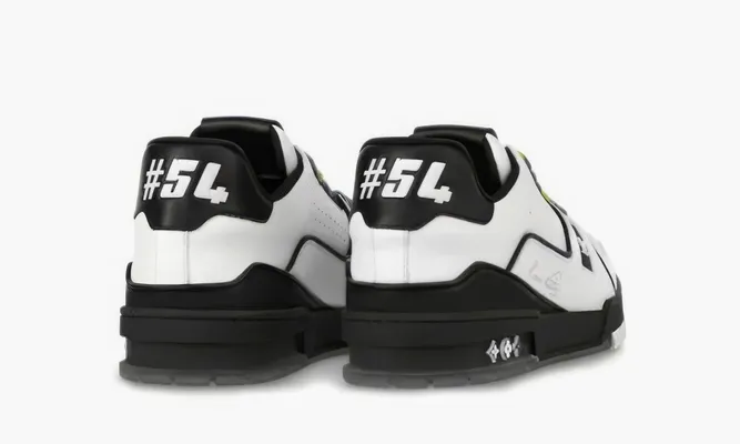 Кроссовки Louis Vuitton Trainer «Black White» черный