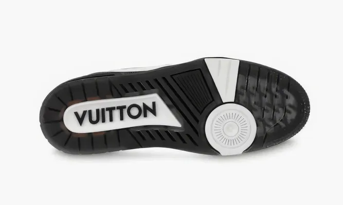 Кроссовки Louis Vuitton Trainer «Black White» черный