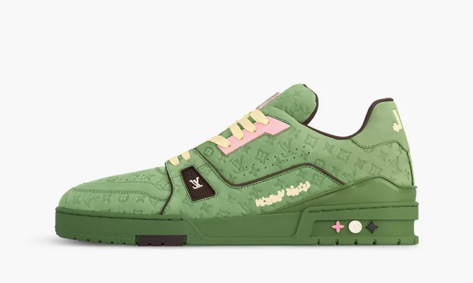 Кроссовки Louis Vuitton By Tyler, The Creator Lv Trainer «Green» зеленый