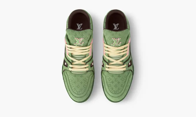 Кроссовки Louis Vuitton By Tyler, The Creator Lv Trainer «Green» зеленый