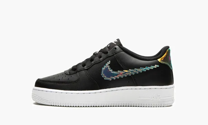 Кроссовки Air Force 1 Low LV8 GS «Digital Swoosh - Black» черный