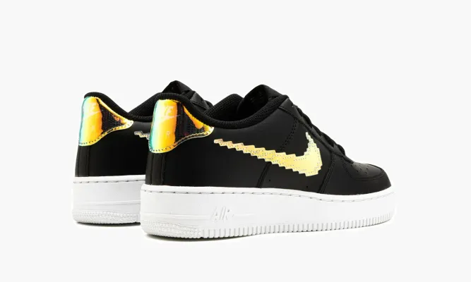 Кроссовки Air Force 1 Low LV8 GS «Digital Swoosh - Black» черный