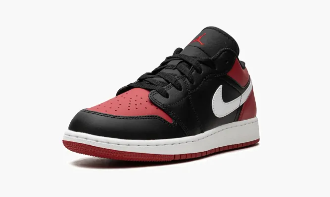 Кроссовки Air Jordan 1 Low GS «Alternate Bred Toe» черный