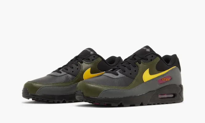 Кроссовки Nike Air Max 90 GORE-TEX «Tour Yellow Cargo Khaki» зеленый