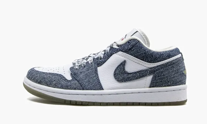 Кроссовки Air Jordan 1 Retro Low Ca WMNS «Denim» белый