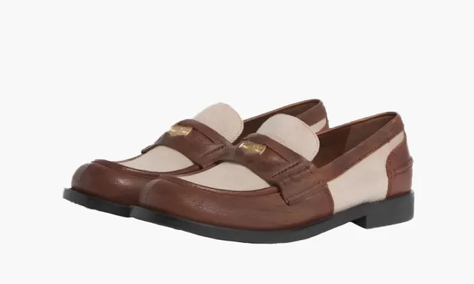 Обувь Miu Miu Leather Loafers «Cream» кремовый