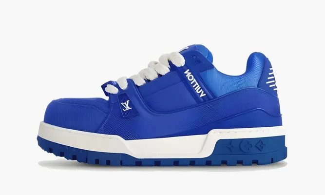 Кроссовки Louis Vuitton Trainer Maxi «Darkblue» синий