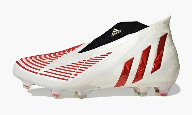 Для футбола Adidas Predator Edge + Fg «White Hi-res Red» белый,красный