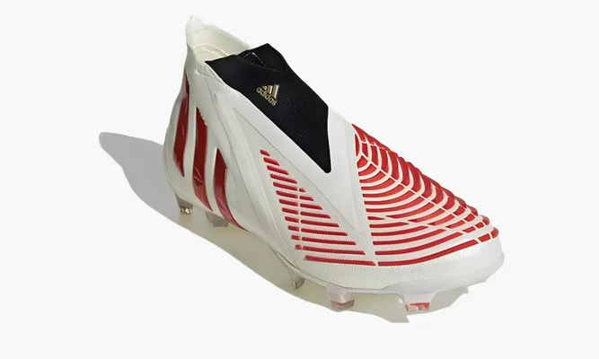 Для футбола Adidas Predator Edge + Fg «White Hi-res Red» белый,красный