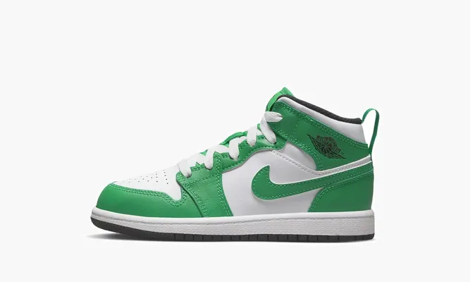 Для самых маленьких Air Jordan 1 Mid PS «Lucky Green» зеленый