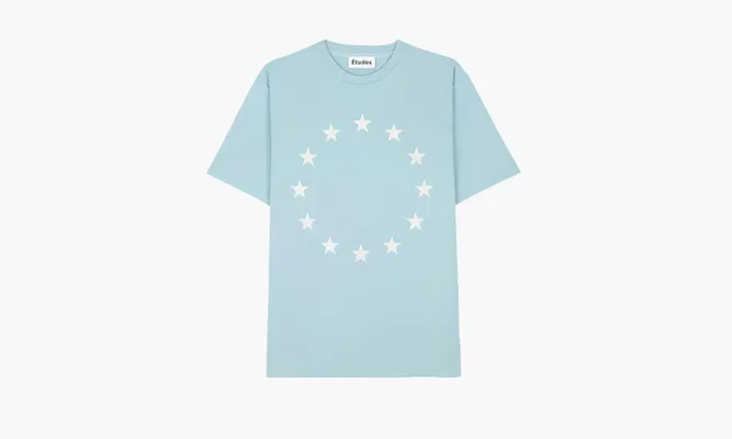 Одежда Etudes T-shirt Logo «Blue» lightBlue