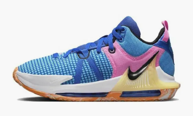 Для баскетбола Nike Lebron Witness 7 Hyper Royal Blue Lightning White Black синий