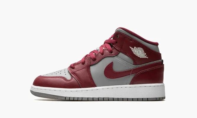 Кроссовки Air Jordan 1 Mid «Team Red Gs» красный
