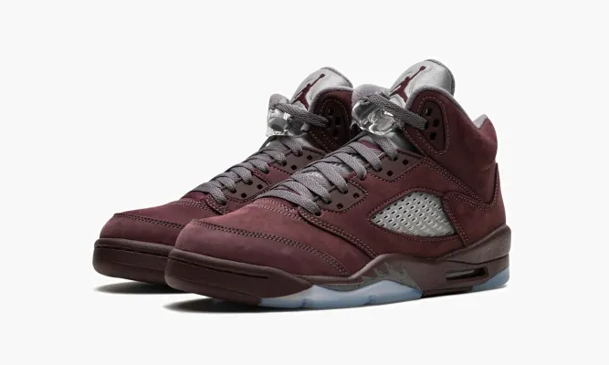Кроссовки Air Jordan 5 Retro SE GS «Burgundy» бордовый