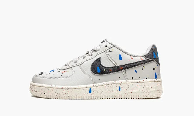 Кроссовки Air Force 1 LV8 GS «Paint Splatter» серый
