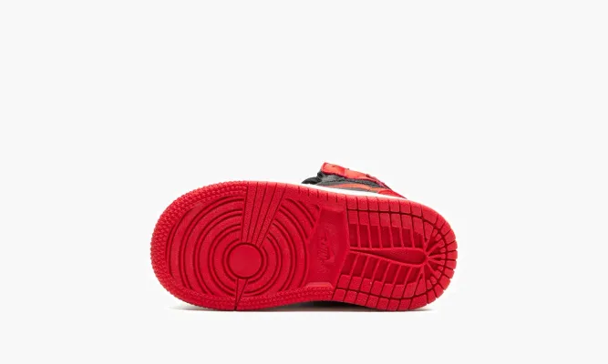 Для самых маленьких Air Jordan 1 Retro High OG TD «Satin Bred» черный