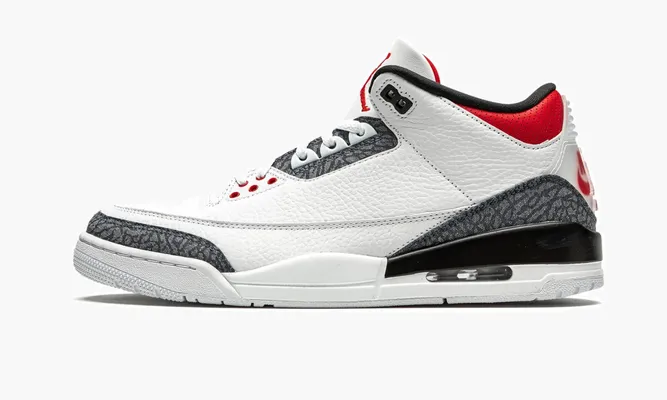 Кроссовки Air Jordan 3 Retro SE Dnm «Fire Red Denim» белый