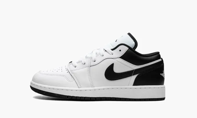 Кроссовки Air Jordan 1 Low GS «White Black» белый