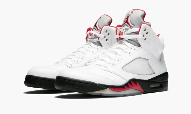 Кроссовки Air Jordan 5 Retro «Fire Red 2013» белый