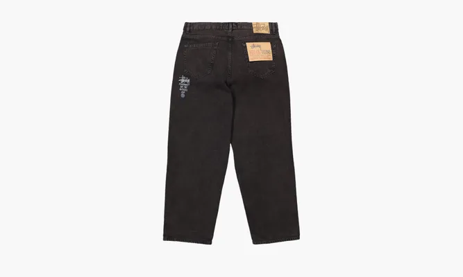 Одежда Stussy Washed Canvas Big Ol Jeans «Black» черный