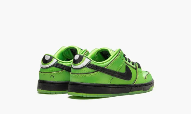 Кроссовки Nike SB Dunk Low PS «The Powerpuff Girls Buttercup» зеленый