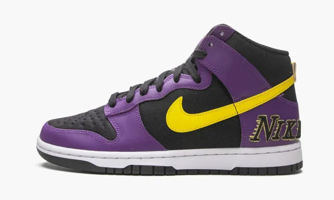Кроссовки Nike Dunk High Emb «Lakers» фиолетовый