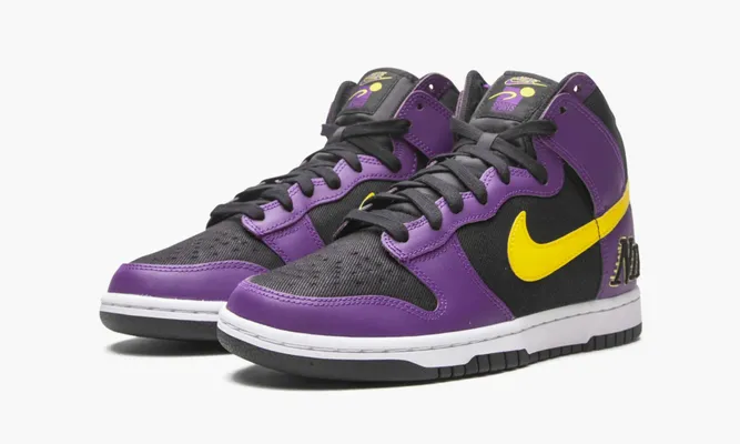 Кроссовки Nike Dunk High Emb «Lakers» фиолетовый