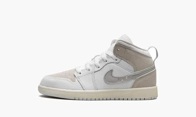 Для самых маленьких Air Jordan 1 Mid SE Craft PS «Inside Out» белый