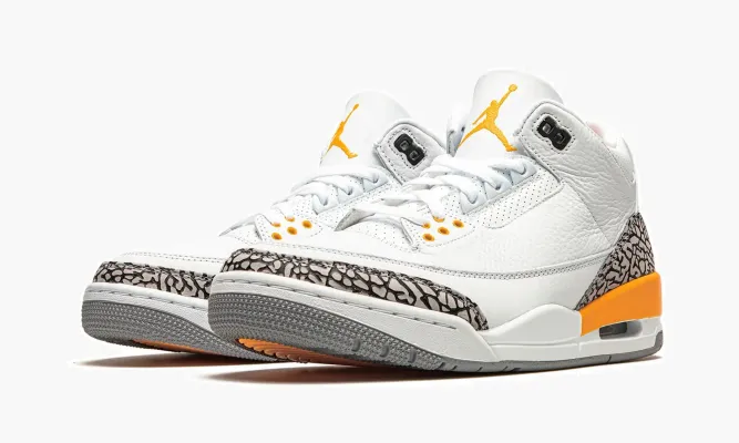 Кроссовки Air Jordan 3 Retro WMNS «Laser Orange» белый
