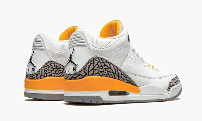 Кроссовки Air Jordan 3 Retro WMNS «Laser Orange» белый