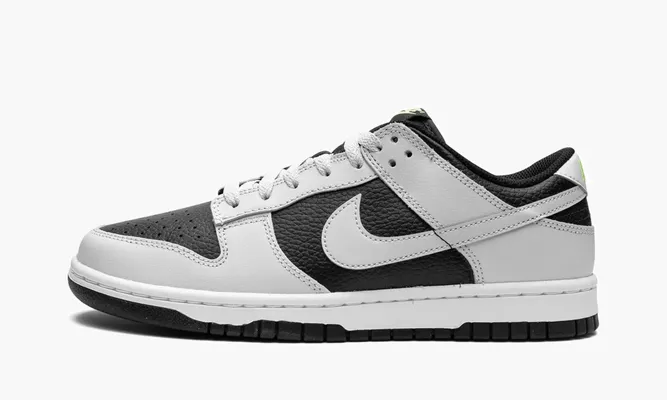 Кроссовки Nike Dunk Low «Grey Panda Volt» черный