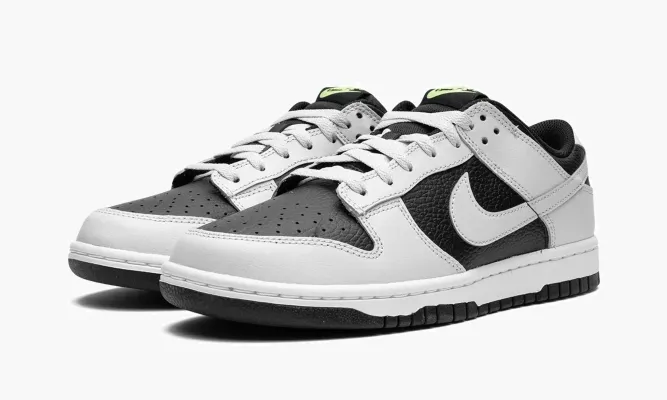 Кроссовки Nike Dunk Low «Grey Panda Volt» черный