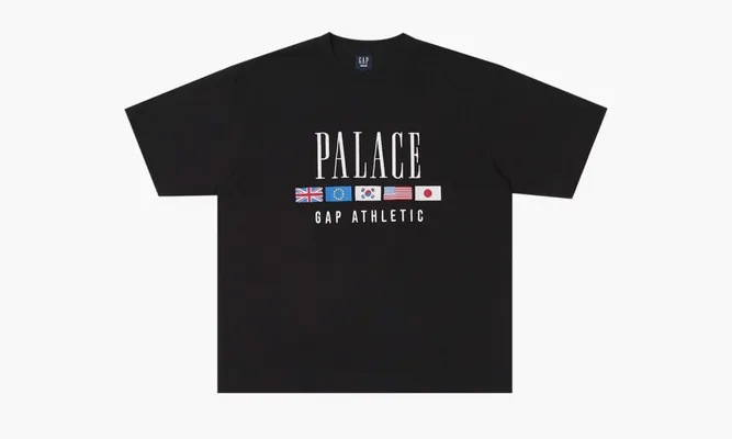 Одежда PALACE X GAP Heavy Jersey T-shirt «Black» черный