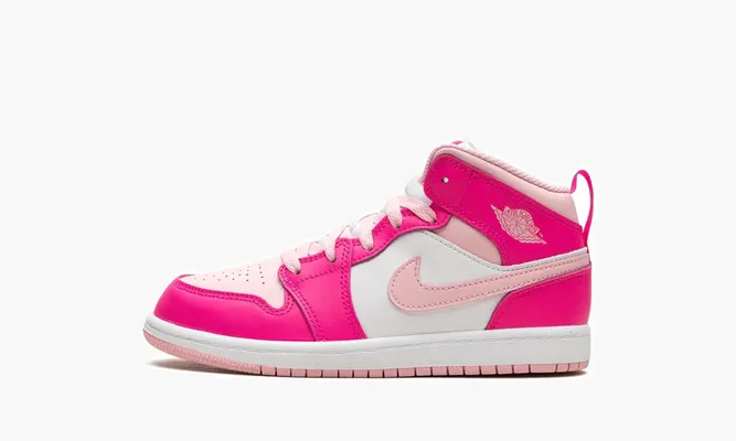 Для самых маленьких Air Jordan 1 Mid PS «Fierce Pink» синий