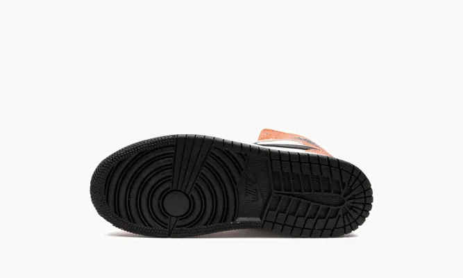 Для самых маленьких Air Jordan 1 Mid TD «Orange Suede» белый
