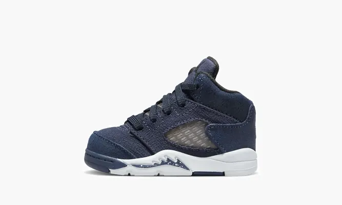 Для самых маленьких Air Jordan 5 Retro TD «Midnight Navy 2023» синий