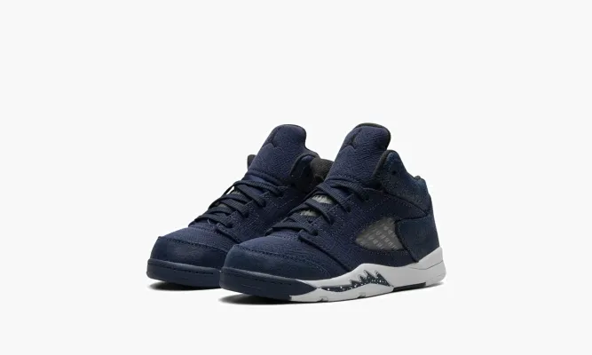 Для самых маленьких Air Jordan 5 Retro TD «Midnight Navy 2023» синий