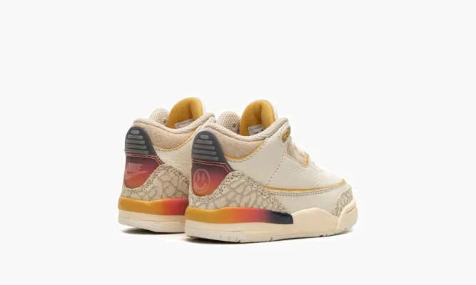 Для самых маленьких Air Jordan 3 TD «J Balvin - Medellin Sunset» бежевый