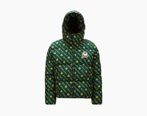 Одежда Moncler x Palm Angels Thompson Short Down Jacket «Dark Green» зеленый