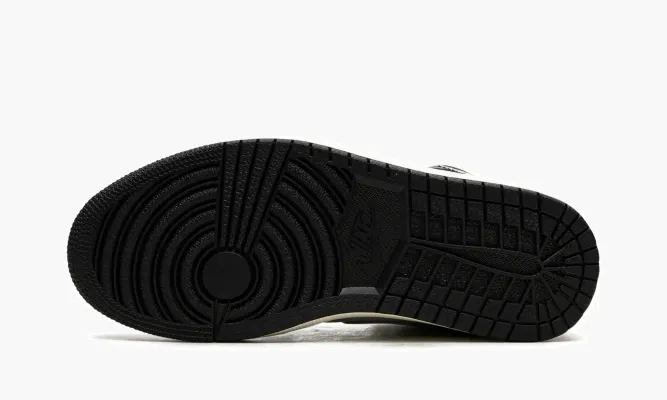 Кроссовки Air Jordan 1 Mid SE WMNS «Black Chrome» черный