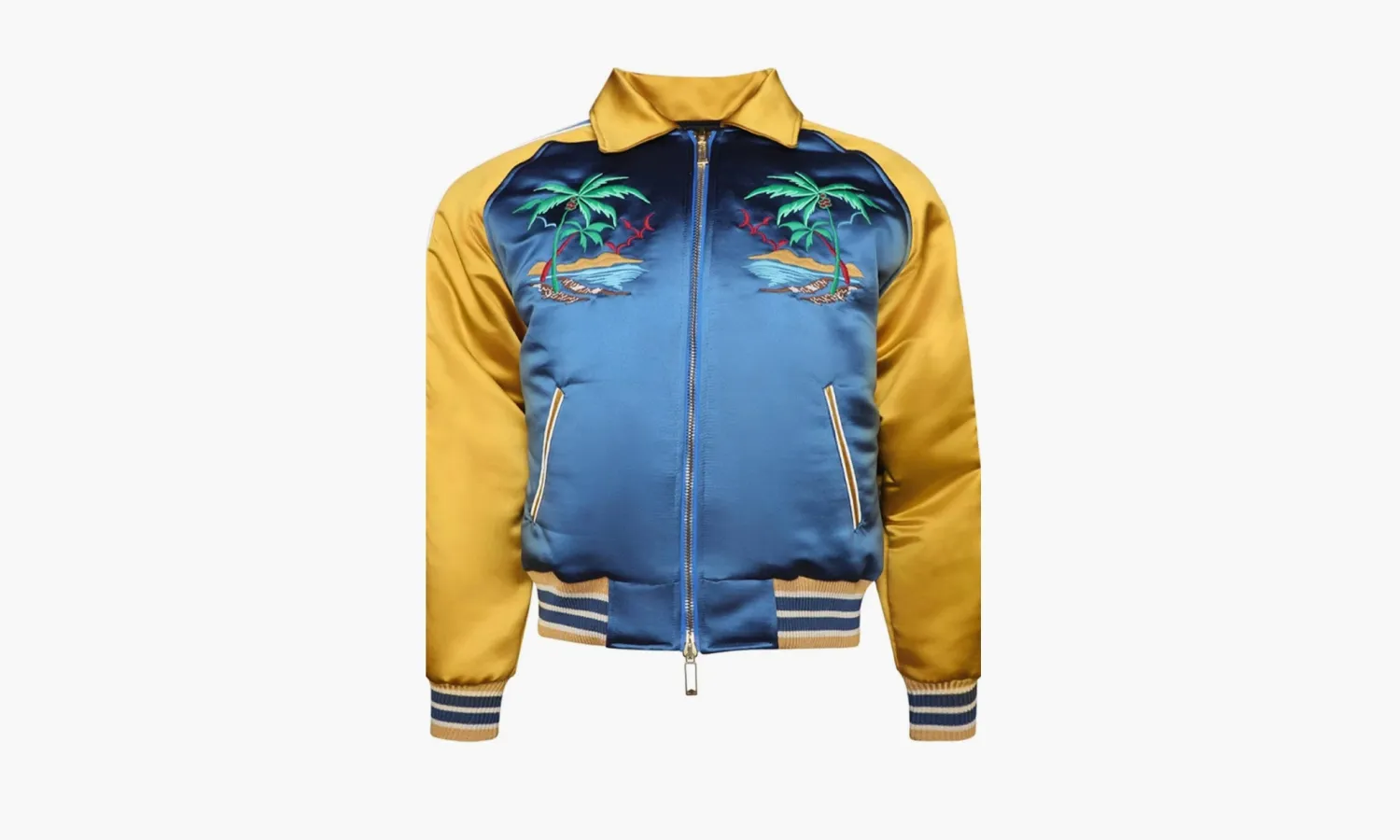 RHUDE Palm Eagles Souvenier Jacket «Navy / Mustard Yellow»