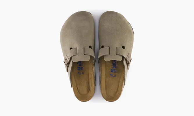Обувь Birkenstock Boston Soft Footbed «Suede Taupe» бежевый