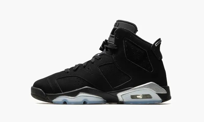 Кроссовки Air Jordan 6 GS «Chrome» черный