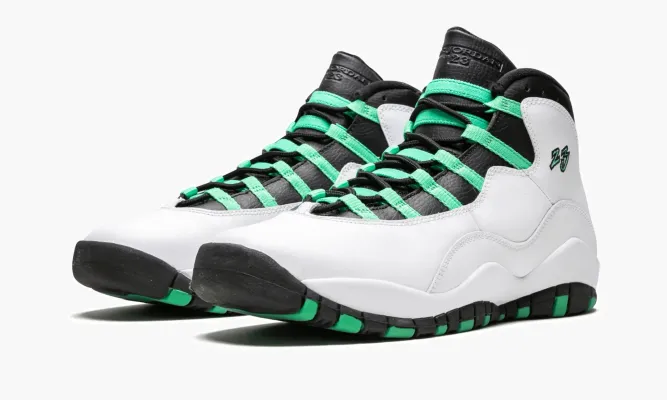 Кроссовки Air Jordan 10 Retro 30th GS «Verde» белый