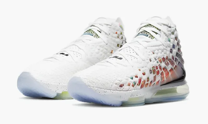 Для баскетбола Nike Lebron 17 «Air Command Force» разноцветный